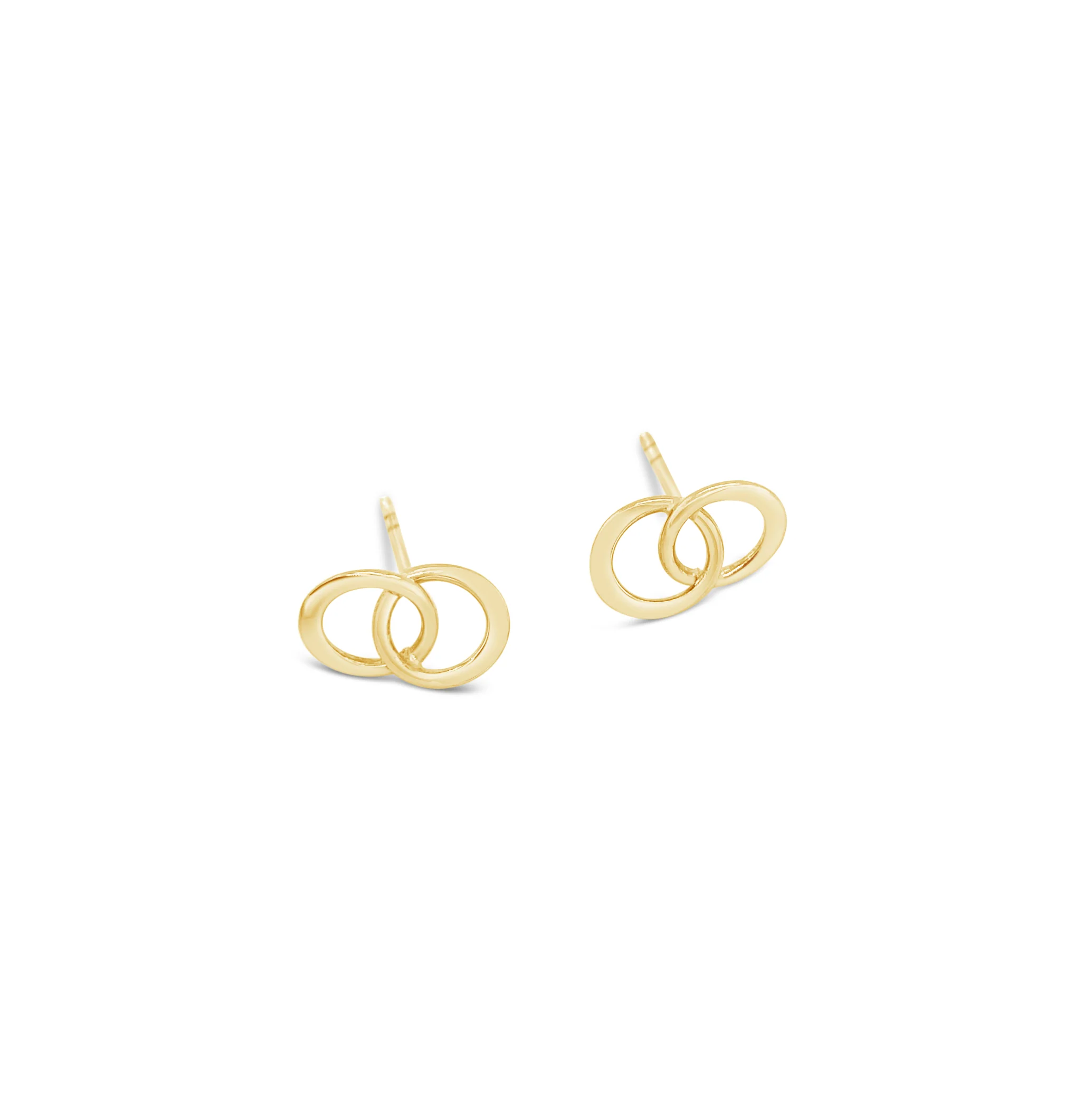 14k Gold You and Me Post Earrings - Image 3