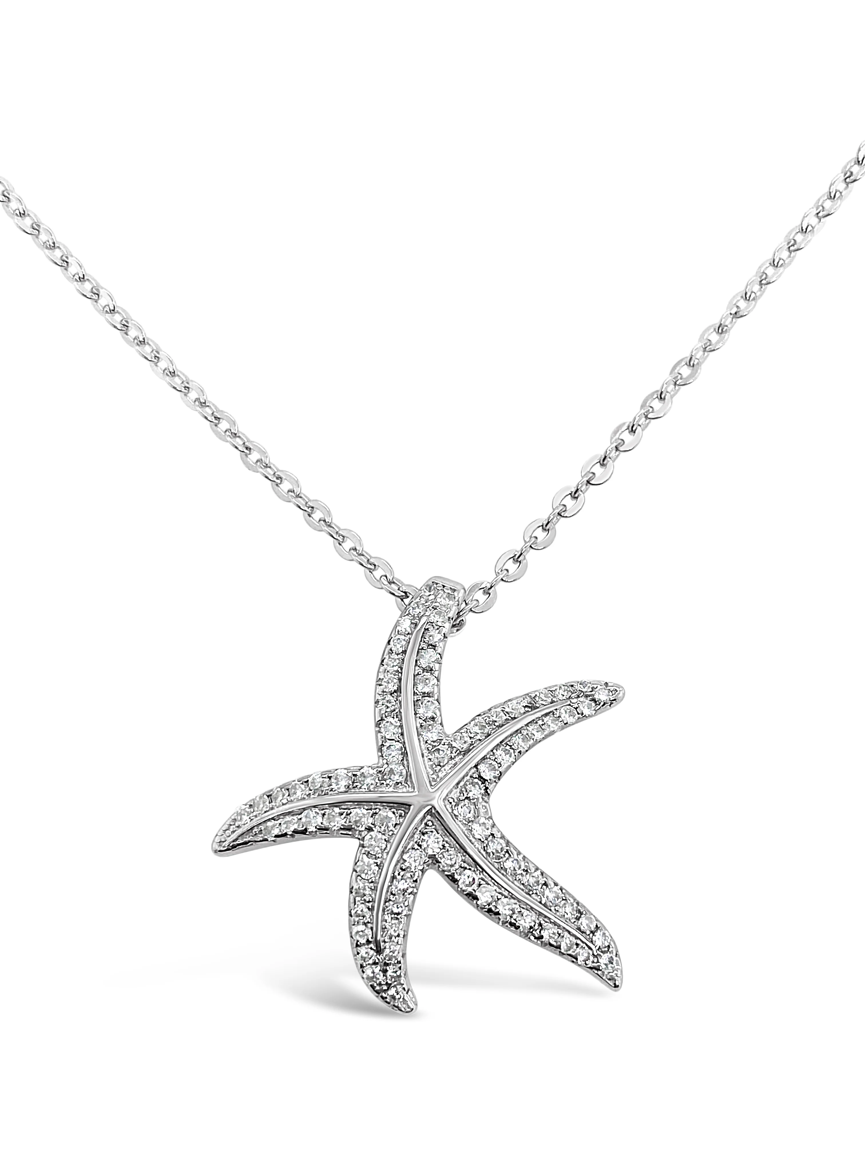 Dancing Sparkling Starfish Necklace - Image 3