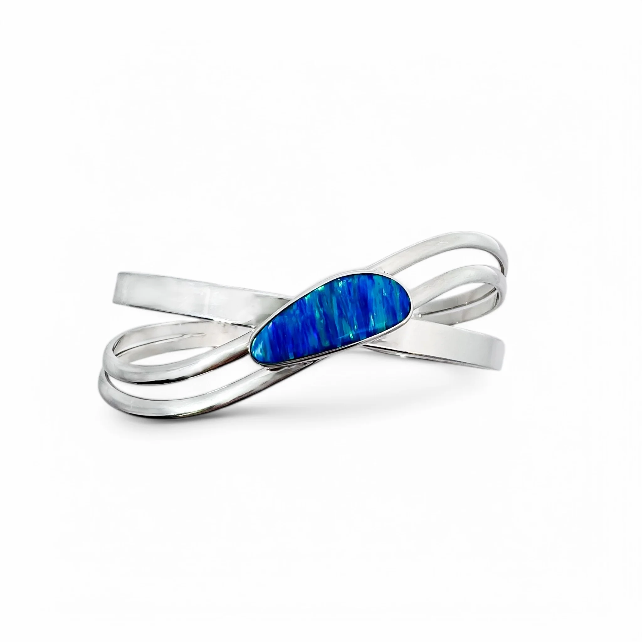 Opal Weave Cuff Bracelet - Image 3