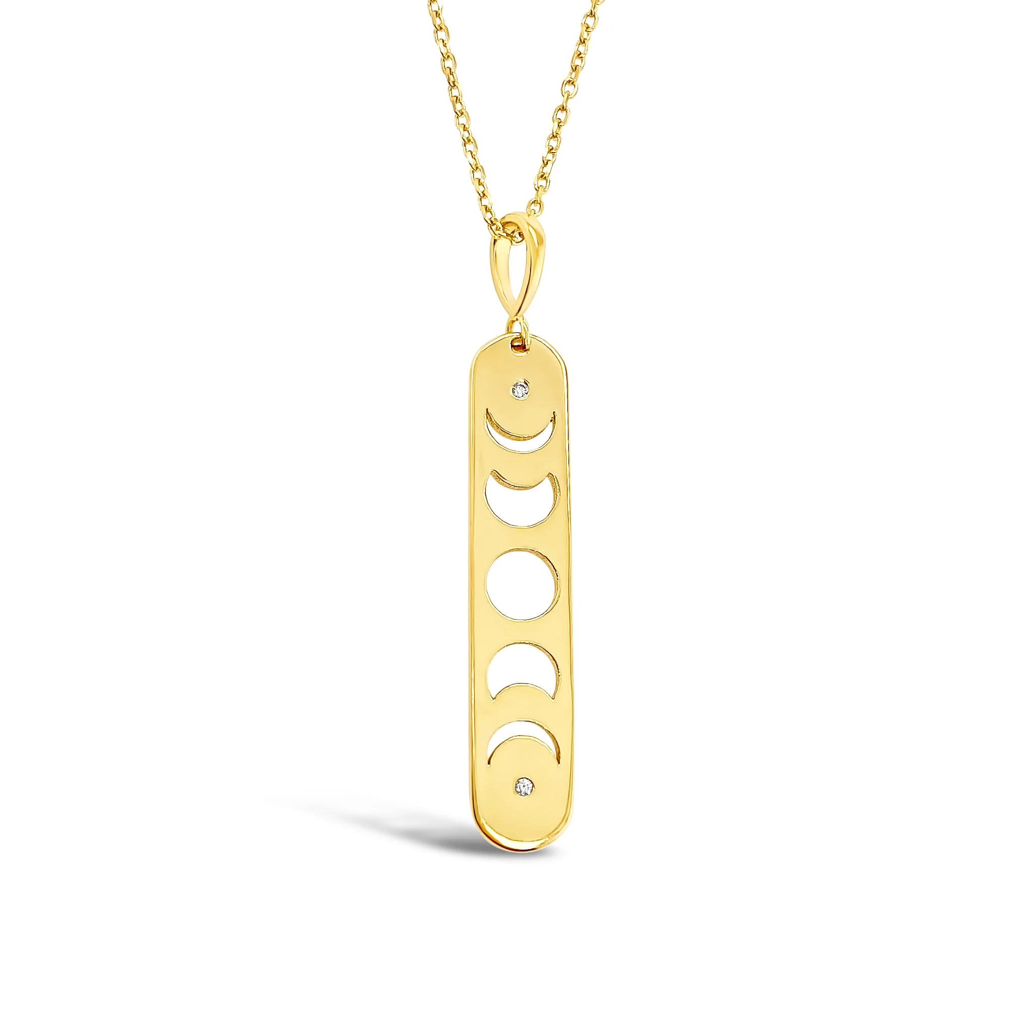 Phases of the Moon Bar Necklace - Image 3
