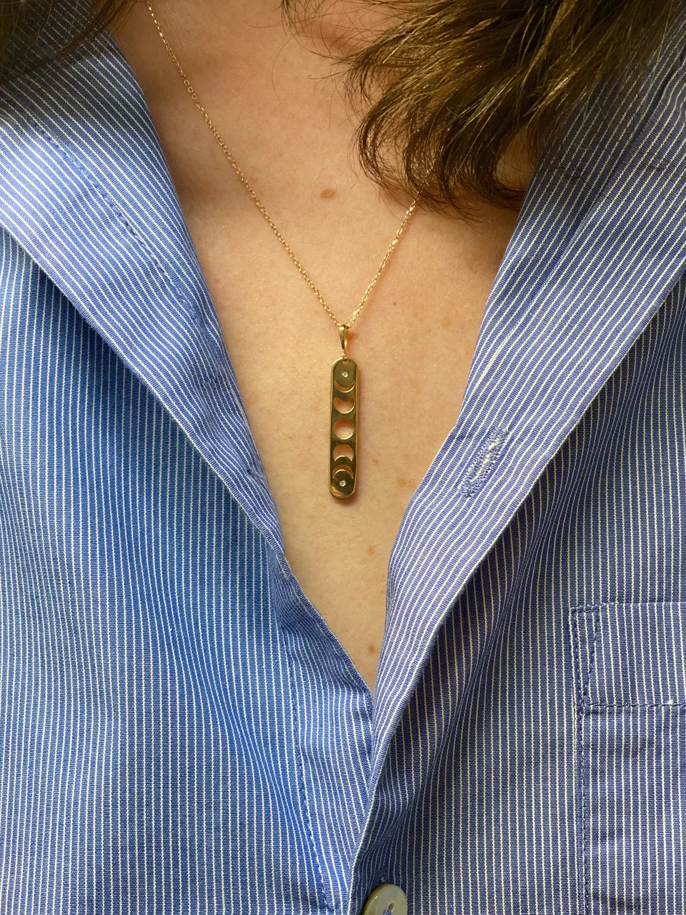 Phases of the Moon Bar Necklace - Image 5