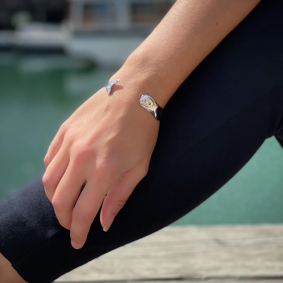 Whale Cuff Bracelet - Image 3